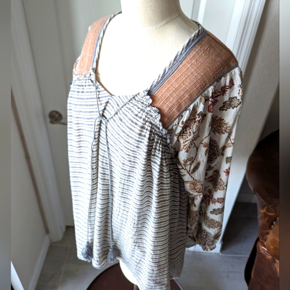 Americana Multi-Fabric Style Top